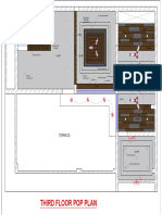 Terrace and Third Floor POP Plan with Materials List