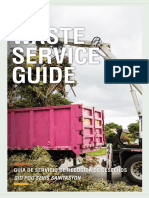 Waste Service Guide: Guía de Servicio de Recogida de Desechos