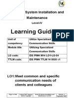 Learning Guide-54: Solar PV System Installation and Maintenance