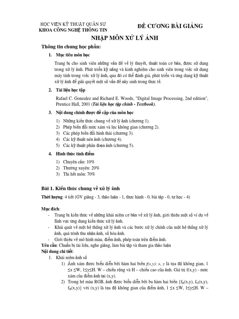 01 - Introduction To Digital Image Processing | PDF