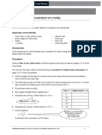 Practical 2.1: Determining The Acceleration of A Trolley