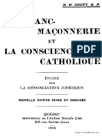 Couet - La Franc-Maconnerie Et La Conscience Catholique French 1910