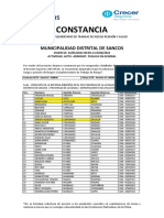 Constancia de Suguro