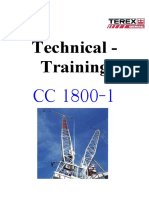 Terex Demag Crawler Crane CC1800-1 Technical Training Manual - EN