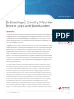 De-Embedding and Embedding S-Parameter Networks Using A Vector Network Analyzer