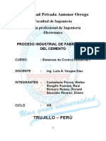 Informe Fabricacion Cemento  