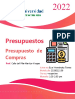 Ejercicio Presupuesto de Compras - Cía X