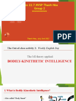 Class 22.7.NVSP Bodily-Kinesthetic Intelligence Activity