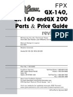 Gx-140, Gx-160 Andgx 200 Parts & Price Guide: Revision C