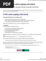 Unix Shell Scripting With SH&KSH