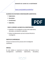 Alcances Del Proceso de Investigación Cuantitativa