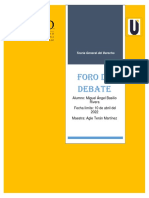 Foro de Debate Teoria Del Derecho