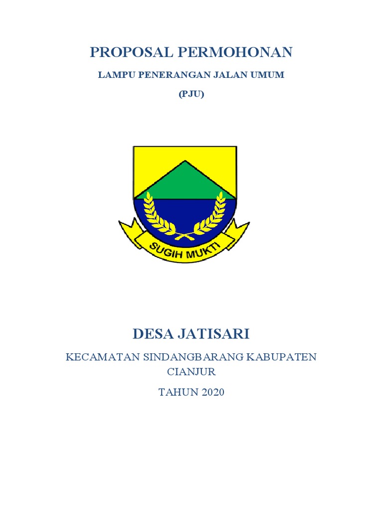 Proposal PJU Desa Jatisari Cianjur | PDF