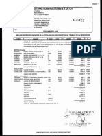 Análisis de precios unitarios de conceptos de obra para proyecto de recuperación de lagunas