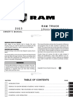 1 5 0 0 / 2 5 0 0 / 3 5 0 0 2 0 1 3 Ram Truck: Owner'S Manual