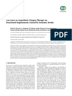 Clinical Study: The Effect of Hyperbaric Oxygen Therapy On Functional Impairments Caused by Ischemic Stroke