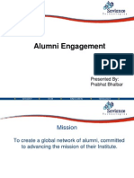 Alumni Engagement: Presented By: Prabhat Bhalbar