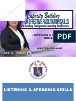 Listening & Speaking Skills: Juanita S. Fernandez