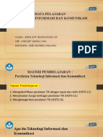 Mata Pelajaran Teknologi Informasi Dan Komunikasi