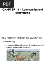 Chapter 19 Communities and Ecosystems