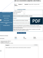 (AAB02) Cuestionario 2 - Evalúe Sus Conocimientos Adquiridos Sobre Límites y Continuidad. - FUNDAMENTOS MATEMATICOS Corregido