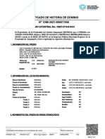 Certificado Historia de Dominio Chongon