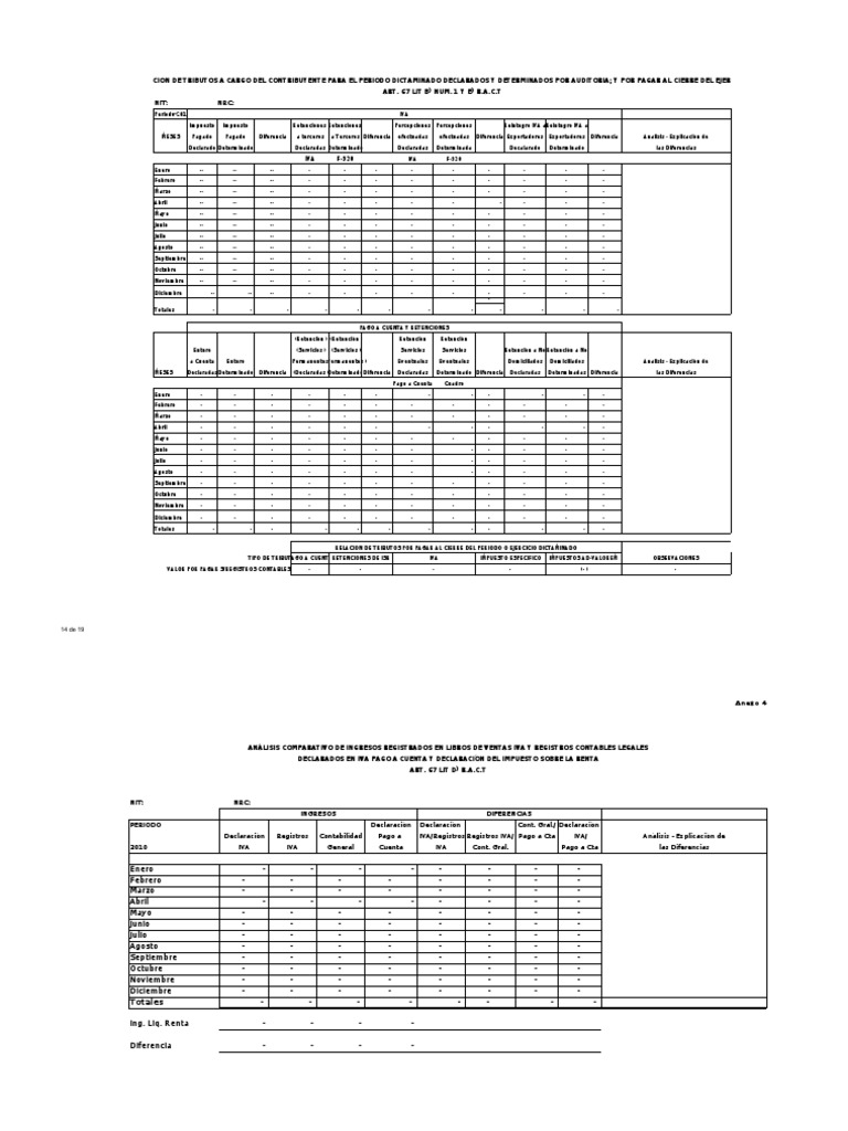Formatos de Cedulas | PDF | Impuesto sobre la renta | Impuestos