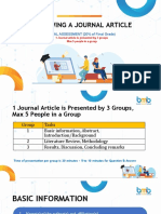 REBMB - UEU - Reviewing A Journal Article