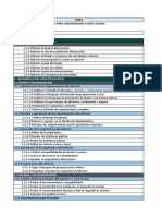 Lista de Actividades y Atributos