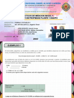 Caso Prácticos de Medicion Inicial y Posterior de Propiedad Planta y Equipo.