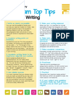 Academic Writing Top Tips