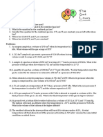 Gas Laws Problem Set 2 Combined Gas Law