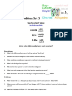 Gas Laws Problem Set 3 Ideal