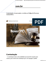 Contestação, Reconvenção e Revelia no Processo Civil