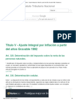 2.5 Título V - Ajuste Integral Por Inflación A Partir Del Años Gravable 1992 - Estatuto - Co