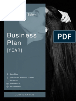 Hair Salon Business Plan Example