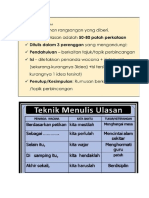 TEKNIK BINA AYAT, ULASAN DAN KARANGAN