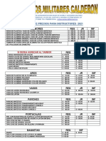 Lista de Precios Instructores 2021