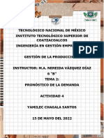 Método cuantitativo para pronóstico de demanda