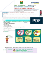 Learning Experience #3-A1 (3°-4°)