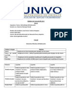 Rubrica para Evaluación de Baloncesto