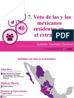 Presentación 7. Voto de Las y Los Mexicanos Residentes en El Extranjero