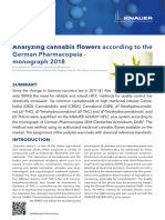 VPH0072 - Analyzing Cannabis Flowers According To The German Pharmacopeia - Monograph 2018