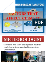 Factors That Affect Climate