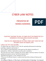 Cyber Law Notes (Becom 6TH Sem)