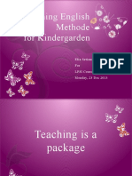 Teaching English Methode for Kindergarden