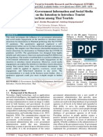 The Influence of e Government Information and Social Media Engagement On The Intention To Introduce Tourist Attractions Among Thai Tourists