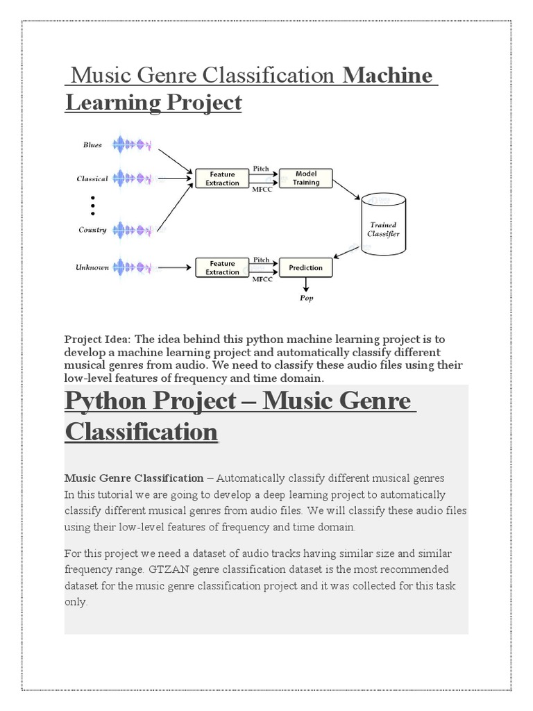 Music Genre Classification Machine Learning Project | PDF | Statistical ...