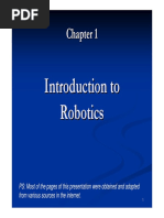 CH - 1 - Introduction To Robotics