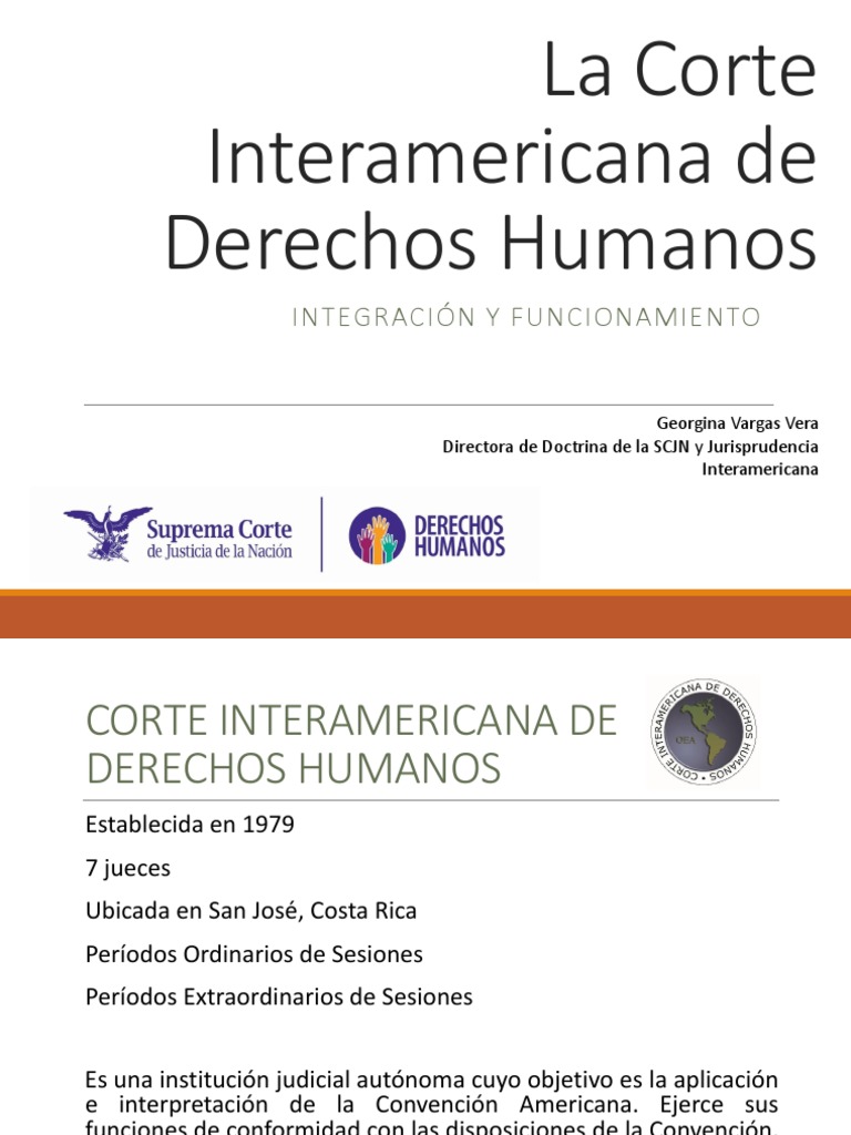Funcionamiento de la Corte Interamericana | PDF | Convenio europeo de ...